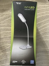 Ivy LED USB Desk Lamp 3 Level Touch Dimmer, Save up to 65 Energy Black New