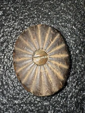 *Vintage* GRIP CAP MEDALLION Chrysanthemum With Screw J 0467