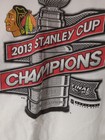 Chicago Blackhawks Reebok NHL 2013 Stanley Cup Hockey T-Shirt Mens Used White  — photo 6