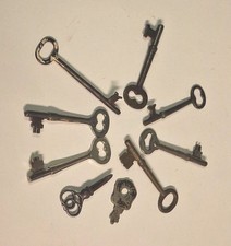 Antiguo Lote de Llaves Esqueleto Corbin Lockwood Máquina de Coser Puerta Grifo Baúl Arte