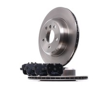 RIDEX Bremsenset Hinten Bremsscheiben Beläge für BMW 5 Touring (F11)