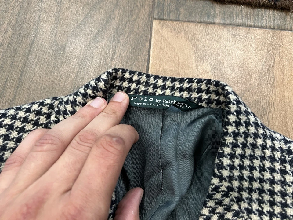 Blazer de lana ecuestre Polo Ralph Lauren vintage niños 8 parches en el codo EE. UU. ¡Como nuevo! Foto 2 de 4