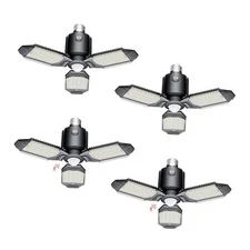 Motion Sensor Garage Lights, 80W LED, Dusk to Dawn, Ultra Bright, 4Pack 4 Pack