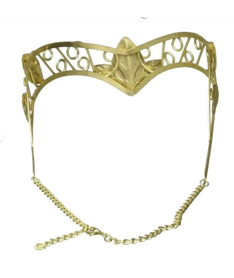 Midieval Renaissance Style Costume Tiara Metal Leaf Goddess Crown Greek Roman - Image 2 of 4