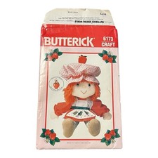 Strawberry Shortcake Cloth Doll Pattern Butterick 6173 SP164 Vintage 1983