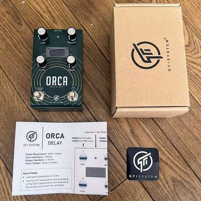 GFI SYSTEM Orca Delay Effektpedal für Gitarre gebraucht Mono Stereo 9 V
