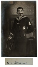 Postcard by Maat R. Rommel dedicated to K. Kaeding together S.M.S. Prince Regent Luitpold