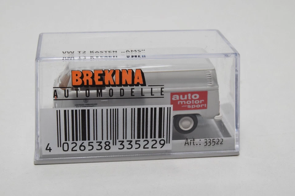 B8 1:87 BREKINA 33522 VW VOLKSWAGEN STATION WAGON TRANSPORTER T2 VAN AMS AUTO... - Immagine 3 di 4