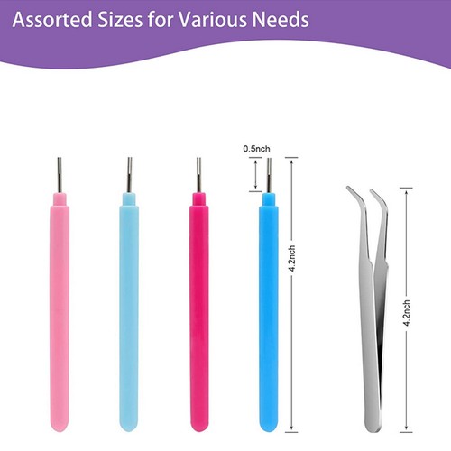 9/14Pc Paper Quilling Tools Slotted Kit Colorful Rolling Needle pen for Crafting - Picture 9 of 13