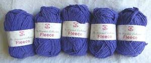 5 Skein Lot Knit One Crochet Two "Fleece" Super Bulky Poly ...