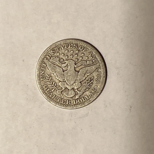 1915 D Barber 25¢-FREE SHIPPING