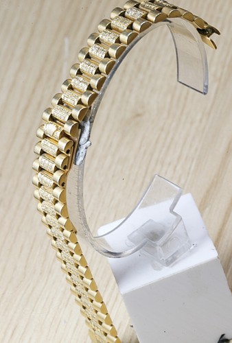 55.60 Grams CUSTOM Made After Market 18K SOLID Yellow Gold 17mm PRESIDENT Band..