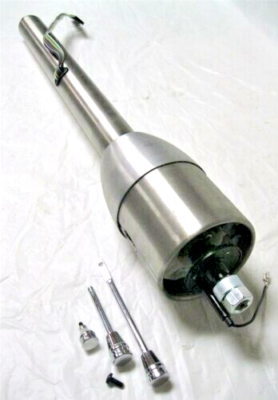 Universal Tilt Steering Column, 30 In, Floor Shift, Raw, Key - Foto 10