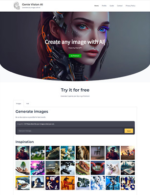 Chat GPT AI Bot Generator w/ Membership Subscription Website For Sale