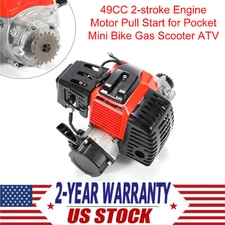 49CC 2-stroke Engine Motor Pull Start for Pocket Mini Bike Gas Scooter ATV New