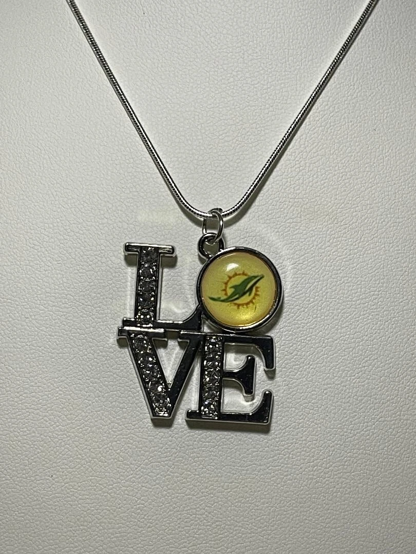 Miami dolphins gold clearance charm