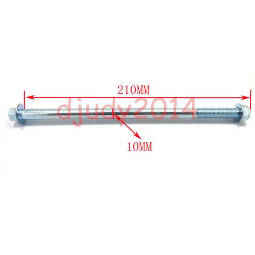 10MM Dirt Pit Bike Swing Arm Axle Spindle Nut Wheel Bearing 210MM 110