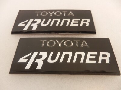 84-88 TOYOTA PICKUP TRUCK 2wd 4wd B PILLAR EMBLEM BADGE LOGO SET OEM