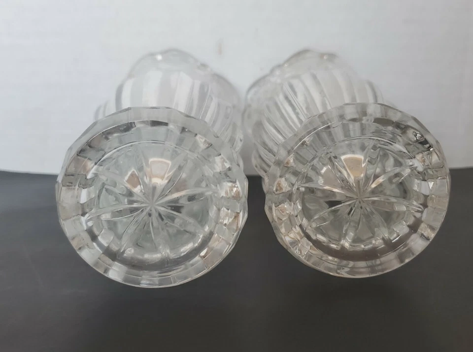 Juego de 2 jarrones Studio Nova Bud encaje floral 5" de alto ¡Hermoso! Foto 3 de 4