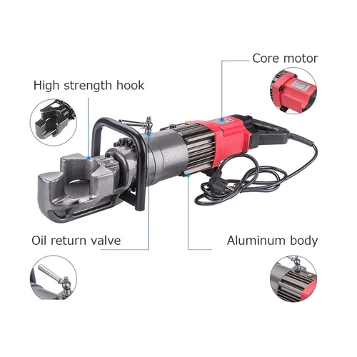 Electric portable mini small rod hand steel rebar wire stirrup bender 4-22mm - Foto 5 di 6