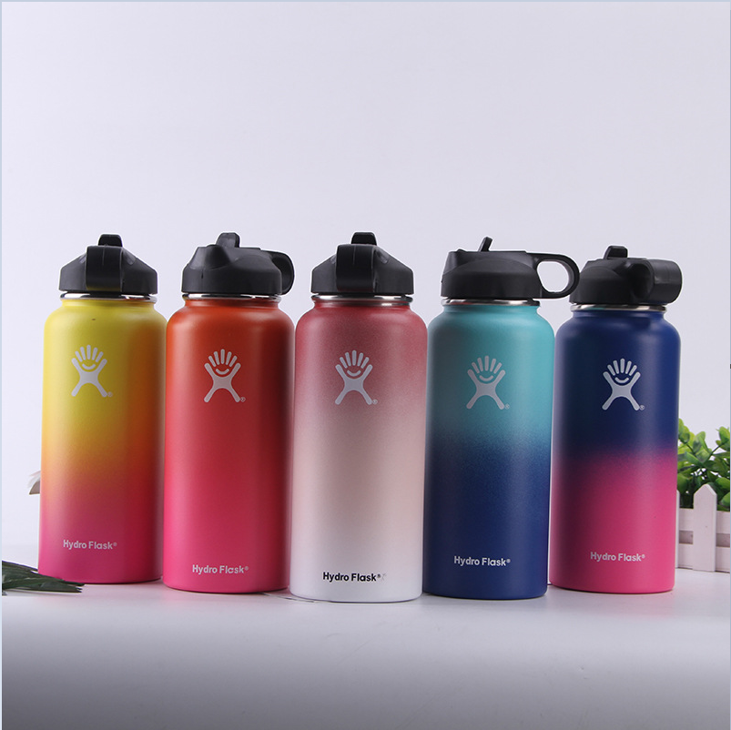 red hydro flask water bottle