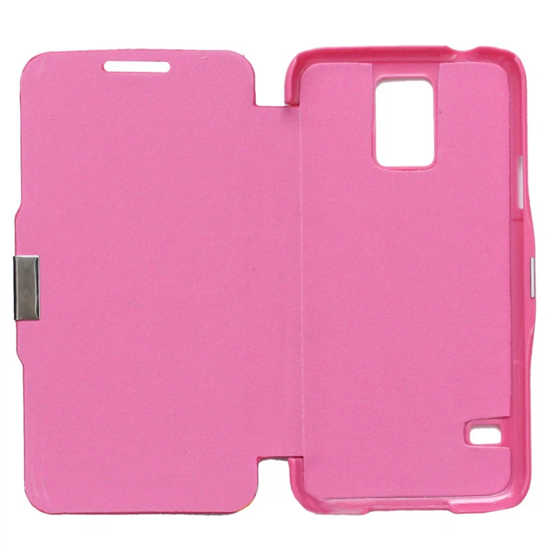 FUNDA CARCASA FLIP COVER CON IMAN TIPO LIBRO PARA SAMSUNG GALAXY S5 I9600 ROSA - Imagen 2 de 3