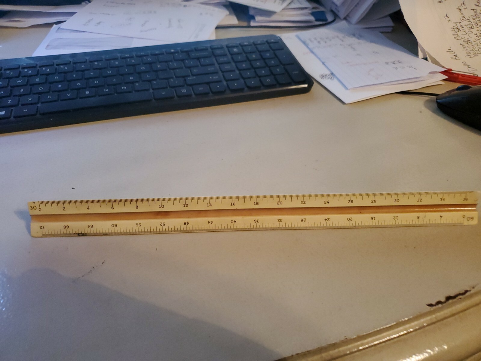 Vintage ruler 3 sided ruler Keuffel Esser 1621 P Paragon US S'td | eBay