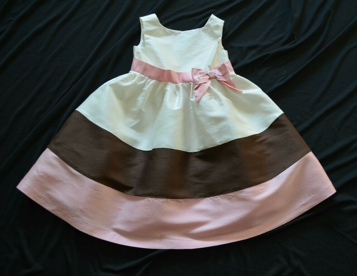 gymboree ice cream dress Gymboree EASTER Neapolitan ICE CREAM SOCIAL Silk Easter Dress NWT 4 5 6 7 8  9
