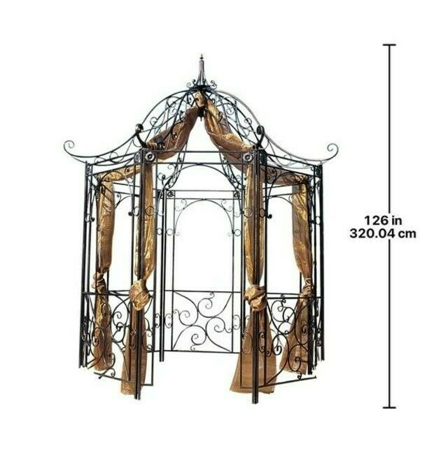 Ornate architectural Heavy duty 20Guage steel garden octagonal gazebo