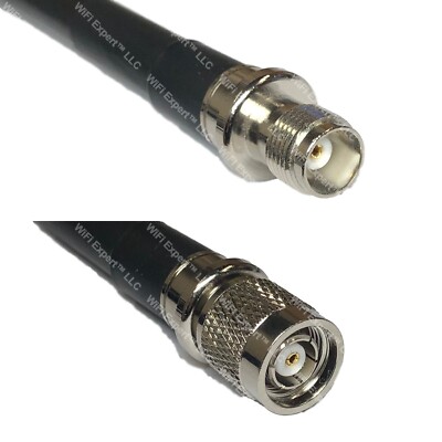 RFC400UF TNC FEMALE to RP-TNC MALE Coaxial RF Cable USA-Ship Lot