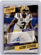 2021 Chronicles Draft Picks JaCoby Stevens Prestige Autograph Xtra Points RC LSU