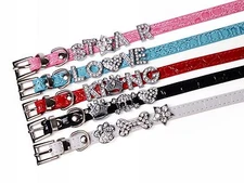 Personalized Crocodile Style Pet Dog Collar Buckle Customized DIY Name  XS 30CM