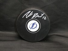 Alex Barre-Boulet Hand Signed Tampa Bay Lightning Puck NHL Hockey Autograph
