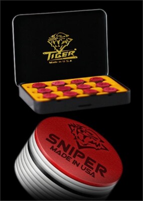 TIGER SNIPER TIP  12 PACK LAMINATED 14MM MEDIUM  NEW FREE SHIPPING  BEST PRICE