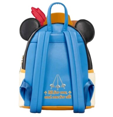 Disney Loungefly Three Musketeers Mickey Mouse Backpack 