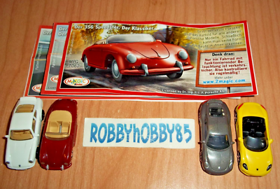 PORSCHE COMPLETE SET WITH ALL PAPERS (FT062 - FT065) KINDER