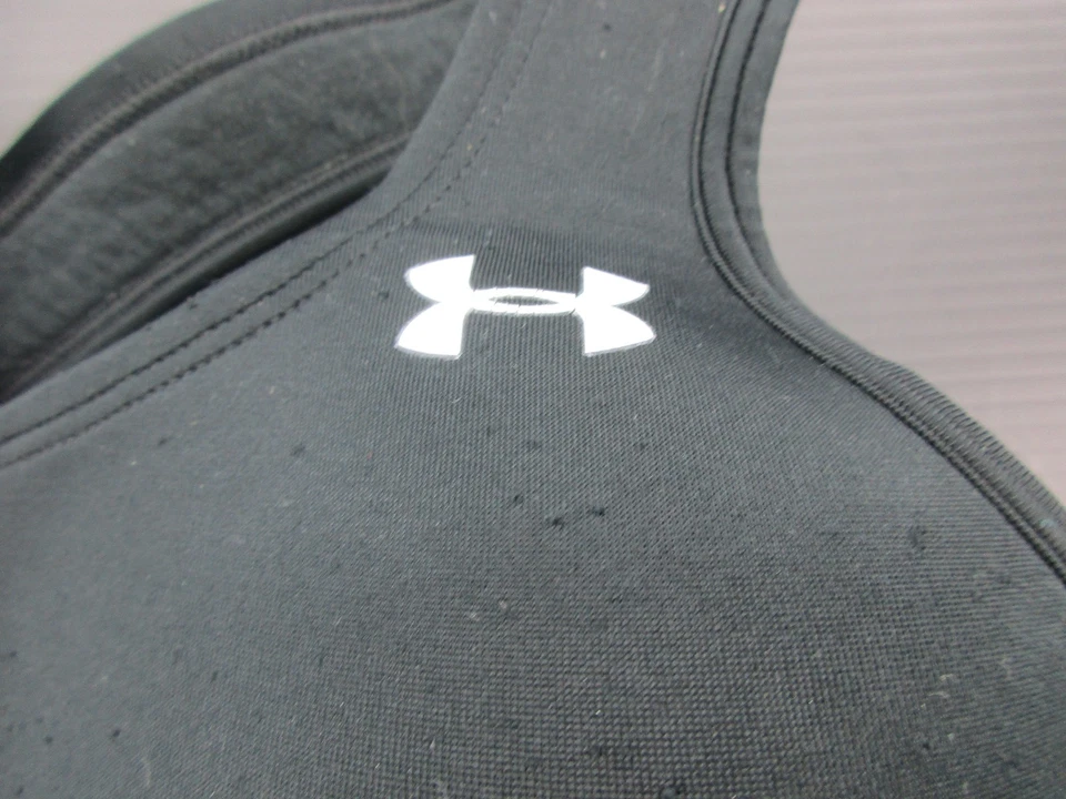 Under Armour Size S Women's Black Front Closure Wire Free Athletic Bra 1A - Image 2 of 4