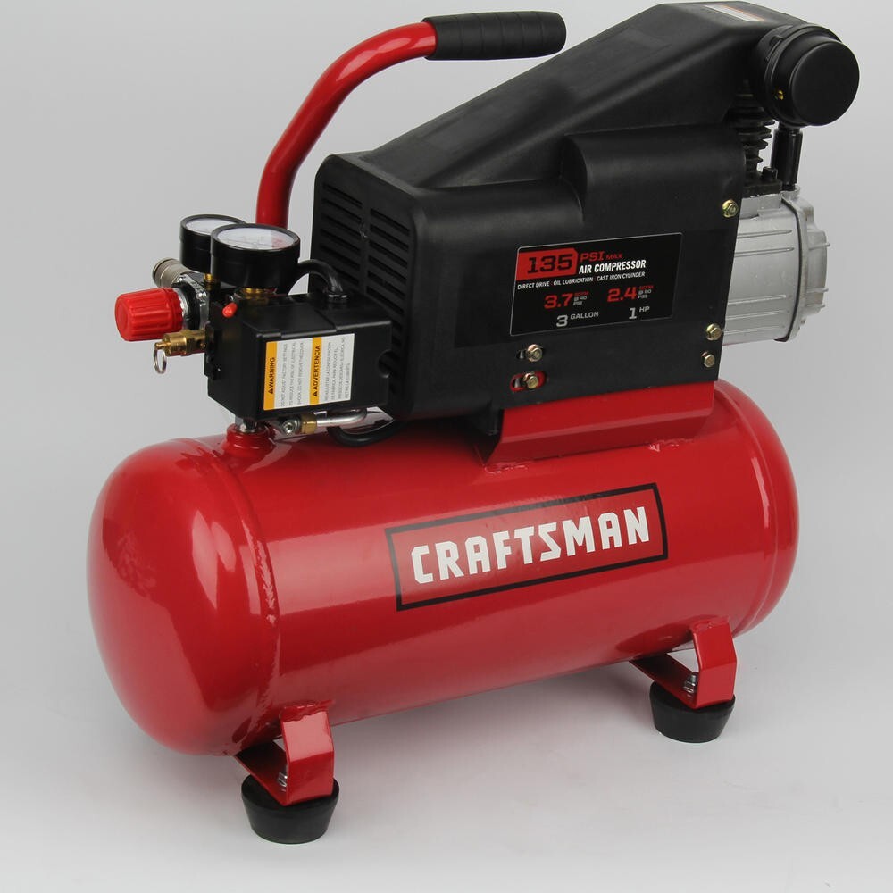 Craftsman 3 Gal Air Compressor w/ Hose & Accessory Kit 10012 | eBay Craftsman 3 Gal Air Compressor w/ Hose & Accessory Kit 10012 | eBay