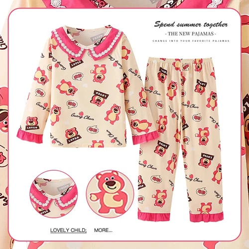 Kuromi Pajamas Sleepwear Long Sleeve Kids Home Clothes 2-piece Set - Picture 33 of 34