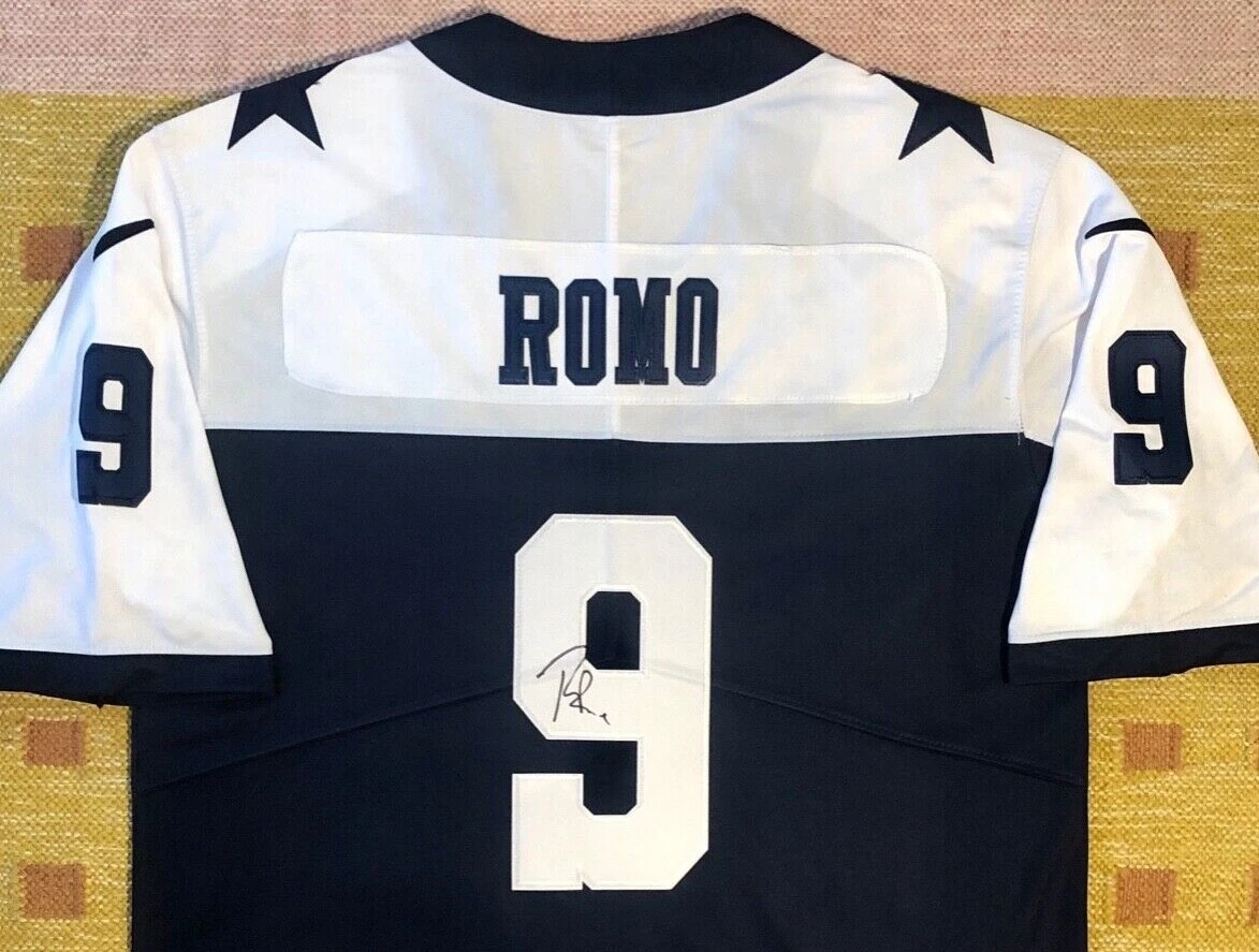 Signed tony romo jersey sales