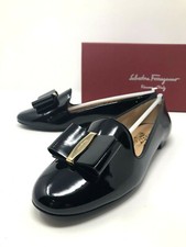 New Salvatore Ferragamo Elisabel Womens Flats Ladies Black Shoes Size 6 M