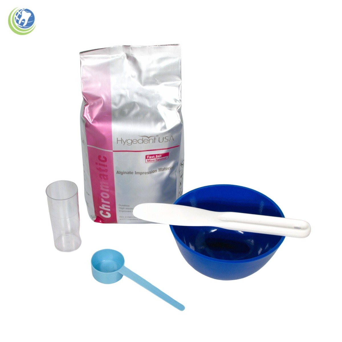Kit De Moulage Alginate Dentaire Rapide 1 Lb Avec 12 Petits Plateaux Supérieurs - Neuf