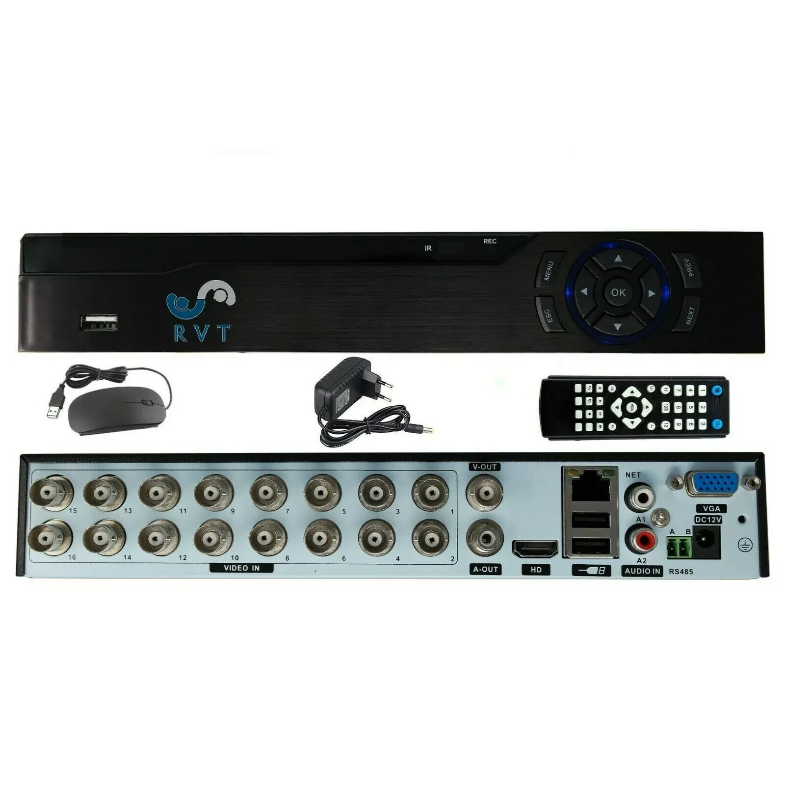 DVR Videosorveglianza 16 Canali 1080P Full HD | RVT-TC016PL con Xmeye