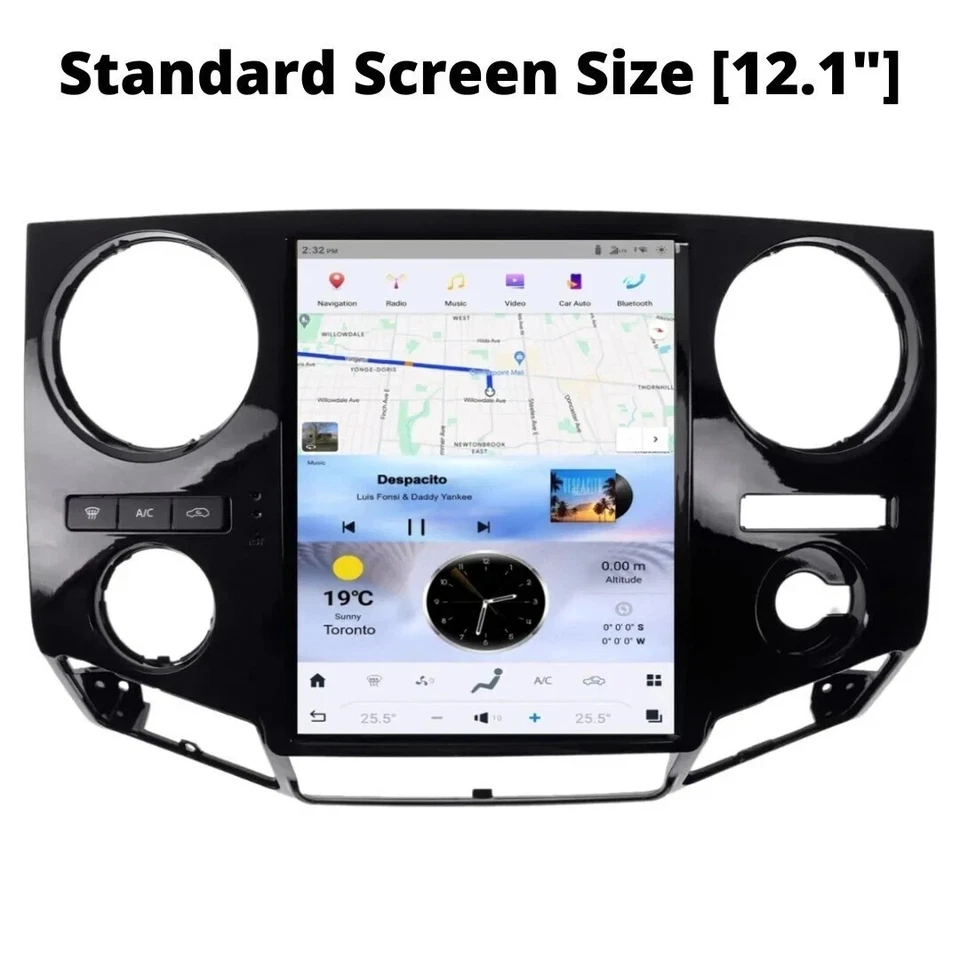 For Ford F250 F350 2009-2012 Tesla Style Screen Stereo Car Radio GPS Navi 12.1'' Foto 2 de 4