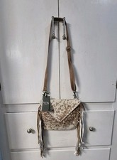 Myra Bag Isabela Tropez Small Crossbody Cowhi...