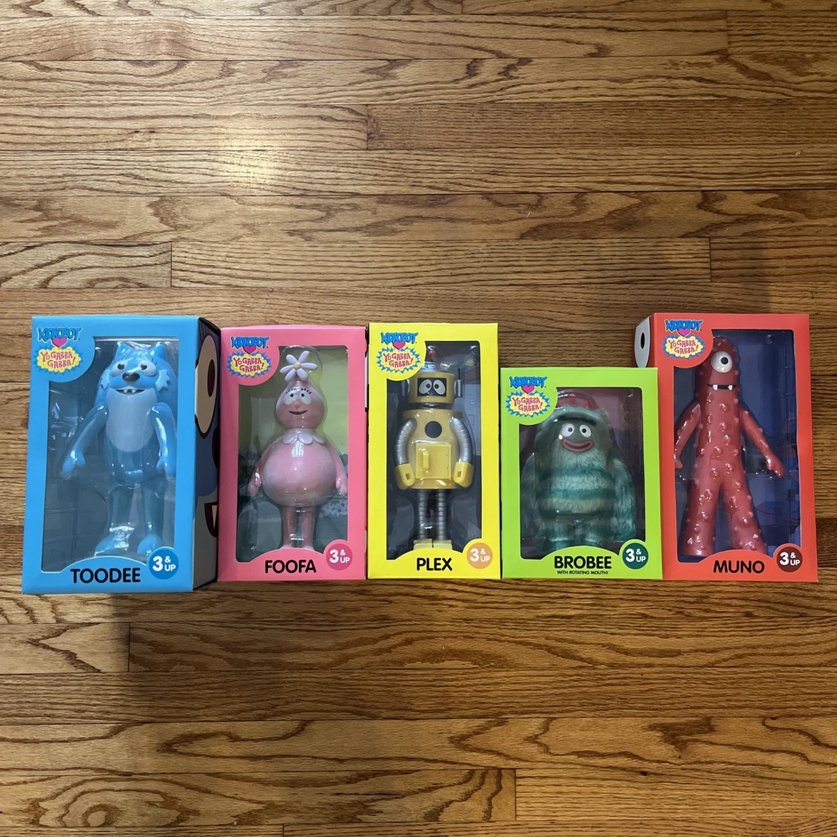 Kidrobot Yo Gabba Gabba! Cartoon & TV Character Action Figures for