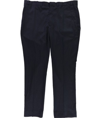 Kenneth Cole Mens Classic fit Dress Pants Slacks, Blue, 40W x 32L