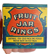 1930s Schacht Rubber Extra Heavy Brand Jar Rings Full Box Huntington Indiana