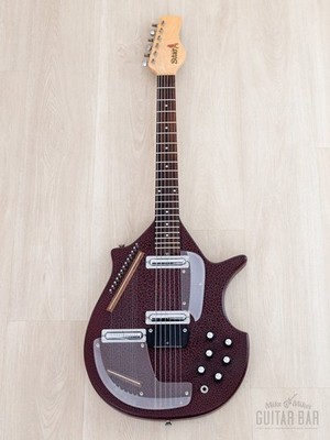 Jerry Jones Electric Master Sitar Red Gator Crackle, Showroom