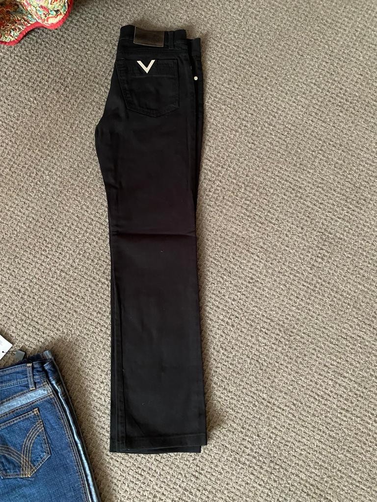 New R.E.D Valentino Straight Leg Button Fly Black Jeans 28 27 26 PRICED TO SELL